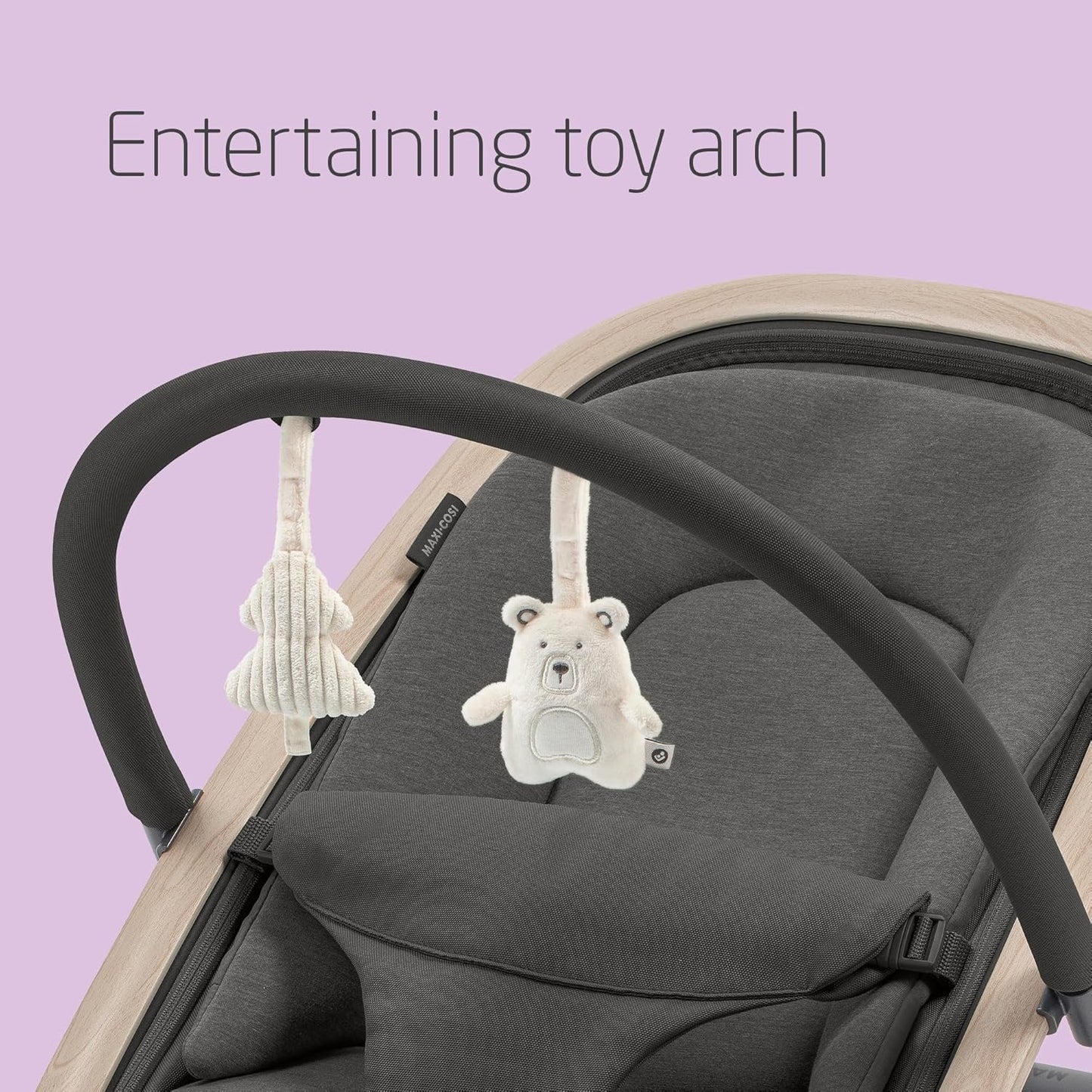 Comfort Baby Bouncer with Toys – Adjustable Soft Seat