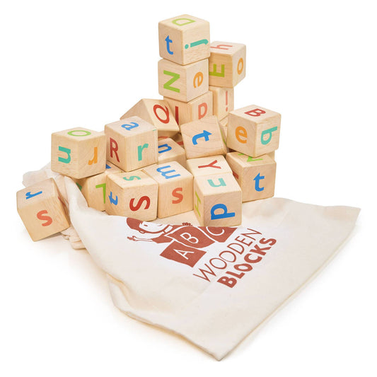 Wooden Alphabet Spelling Blocks