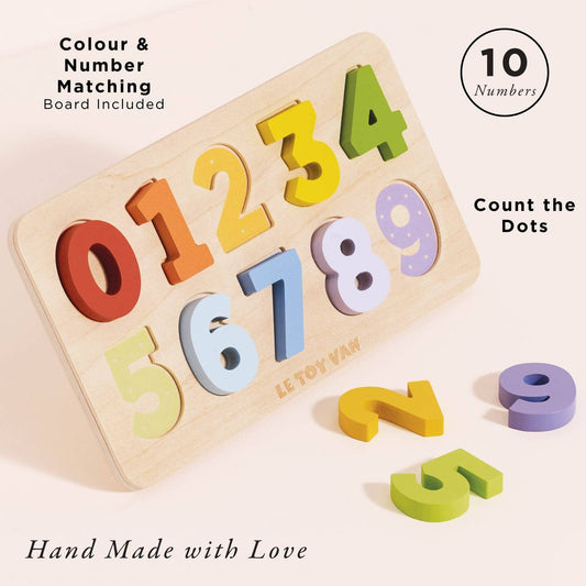 Counting Wooden Numbers Shape Sorter