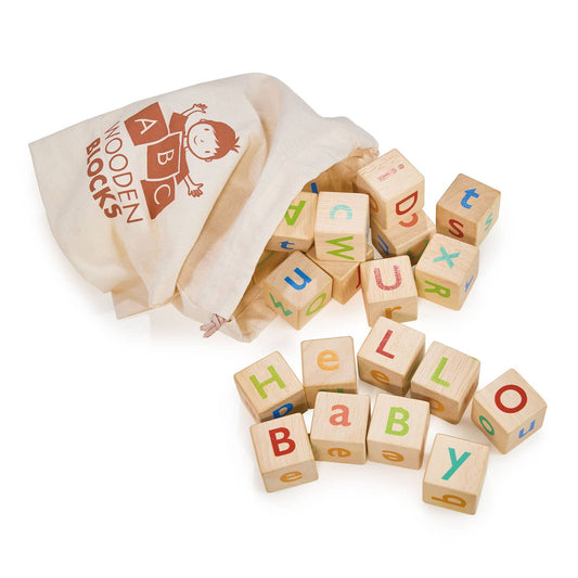 Wooden Alphabet Spelling Blocks